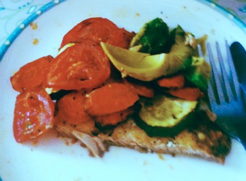 Baked Salmon and Veggies