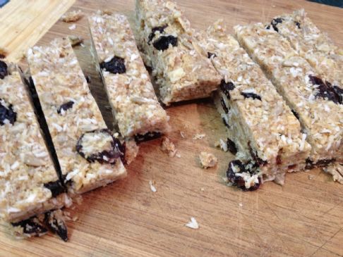 Coconut Cherry Granola Bars, Grain Free