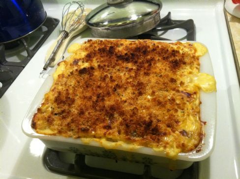 Made-over Baked Mac & Cheese with Spinach