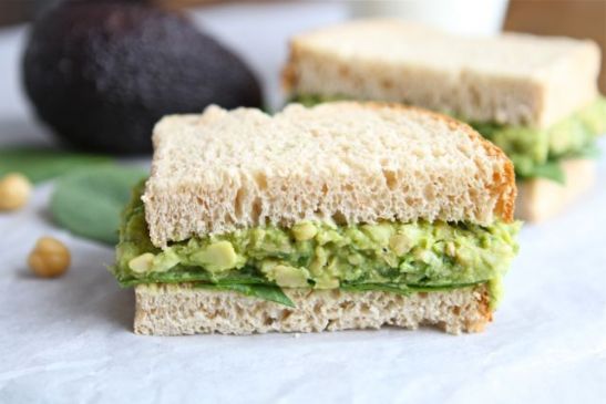 Smashed Chickpea Avocado Sandwiches