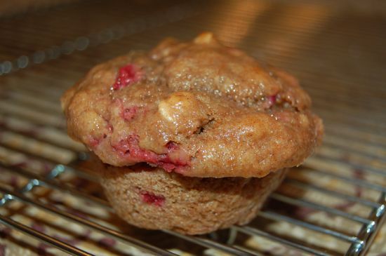 Whole Wheat Banana Strawberry Muffins