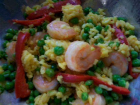 LPW's Festive Shrimp & Yellow Rice