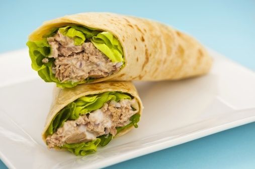 Crunchy Tuna Wrap Recipe | SparkRecipes