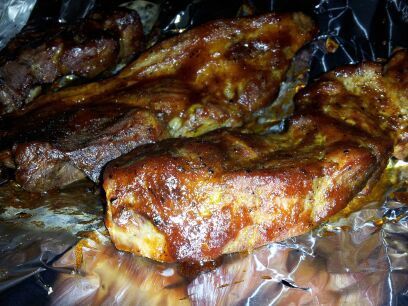 Oven Baked Country Style Ribs Marinated Rubbed Bbq D Recipe,How Long To Deep Fry Chicken Legs At 400