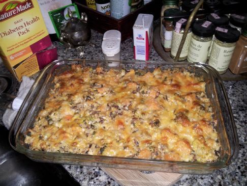 Gluten Free Broccoli and Butternut Squash Casserole