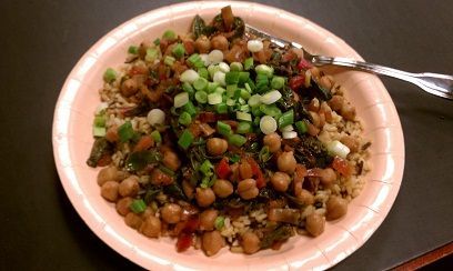 Rainbow Chard with Chickpeas