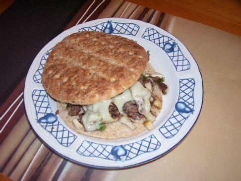 Phily Steak Cheese Sandwich Round