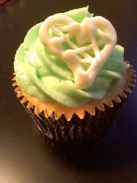 White Chocolate Macadamia Nut Cupcake with Key Lime Buttercream Frosting