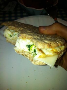 Eggs Florentine Breakfast Sandwich