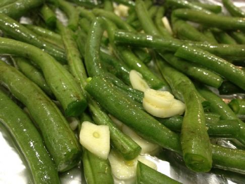 Grilled Garlic Green Beans