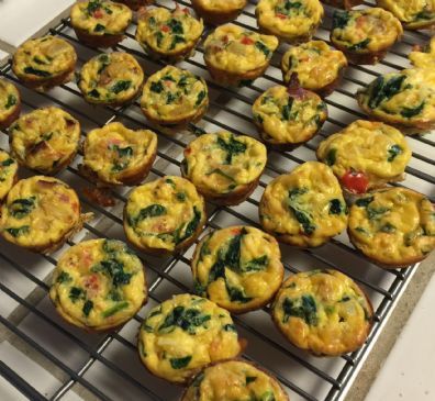 Mini Crustless Quiche Cups