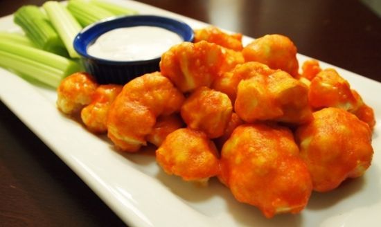 Spicy Buffalo Cauliflower 'Wings' 