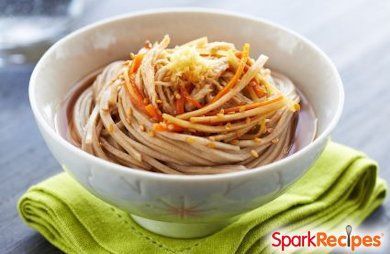 Whole Wheat Pasta with Sesame Peanut Sauce