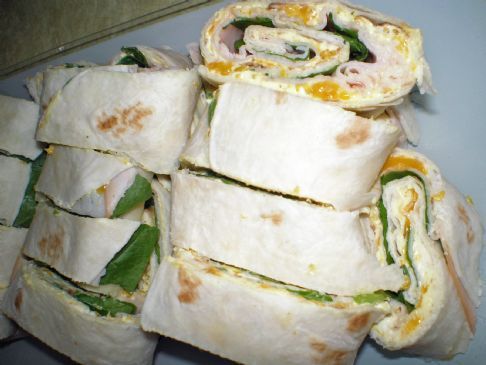 Mandarin Curry Turkey Pinwheels