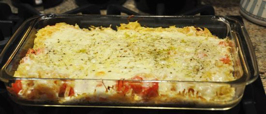 Cheesy Spaghetti Squash Bake