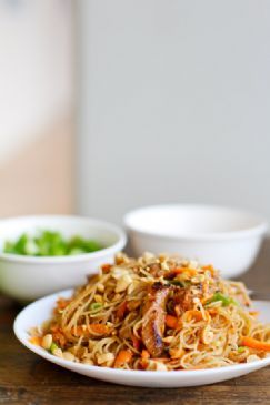 Hoisin Pork with Rice noodles