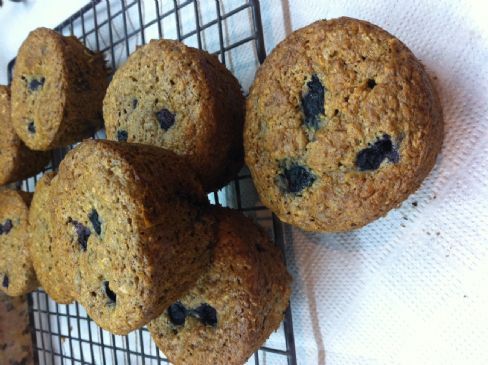 Awesome Blueberry Sour Cream Muffins