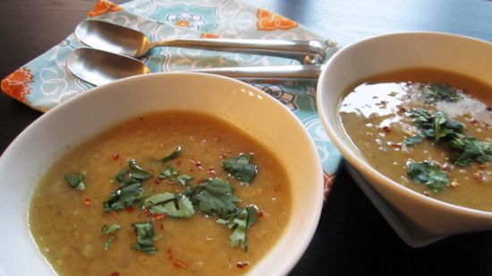 easy lemon red lentil soup