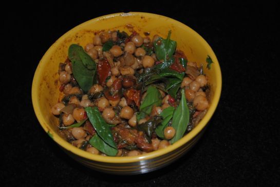 Chickpea and Spinach Curry