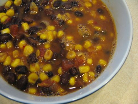 Lazy Black Bean Taco Soup