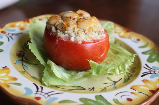 Tuna Melt Stuffed Baked Tomato Recipe Sparkrecipes