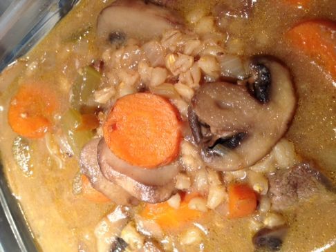 Beefy Mushroom Barley Soup