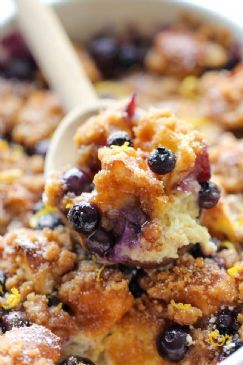 Lemon and Blueberry French Toast Bake