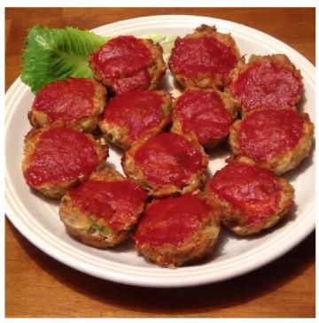 Clean Eating Mini-Meatloaves 