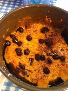 Pumpkin-Carob Dessert (microwave, single serving)