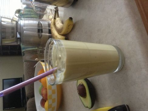 Banana, Avocado and Sweet Potato Smoothie