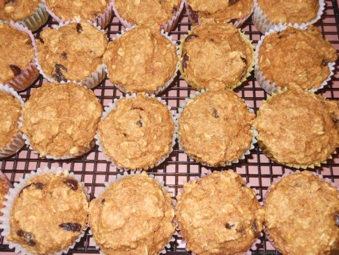 High Fiber Cherry Chocolate Muffins