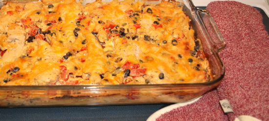 Mexican Chicken Penne Bake (Low Sodium, Low Fat, High Protein)