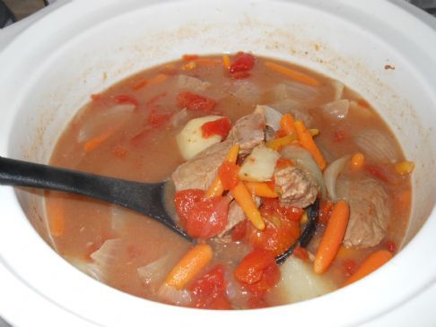 My Spin - An Easy Slow Cooker Beef Stew 194 cals per serving!