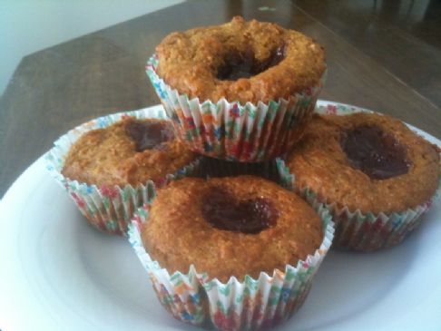 Peanut Butter Jelly Carrot Muffins (PBJC!)