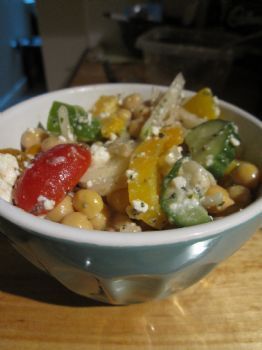 Greek Salad w/ Chickpeas