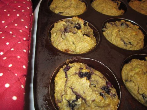 blueberry avocado muffins  