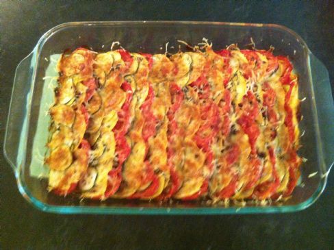 Summer squash & tomato gratin