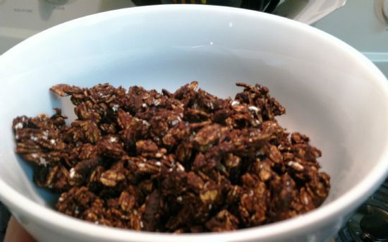 Chocolate granola, low cal Recipe | SparkRecipes