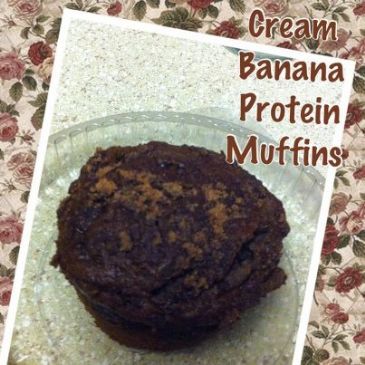 Crunch Cookies & Cream Banana Protein Muffins (cal  	210.6/Potassium 264.4 mg, /Protein7.2 g)