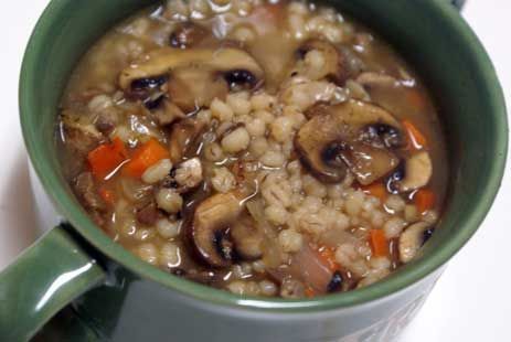 Turkey Barley Mushroom Soup