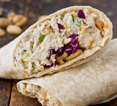 Cashew Chicken Salad Wraps