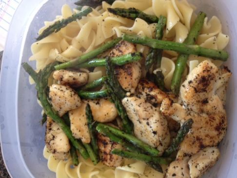 Chicken & Asparagus Pasta Toss