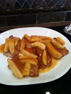 Apple Topped Pork Chops