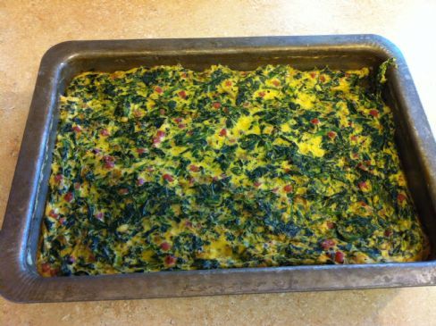 Egg, Spinach, Ham Breakfast Casserole