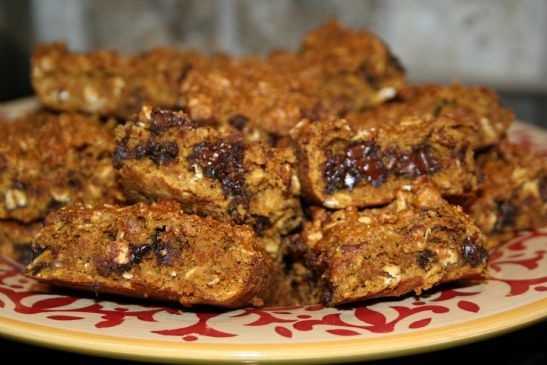 Dark Chocolate Oatmeal Pumpkin Bars