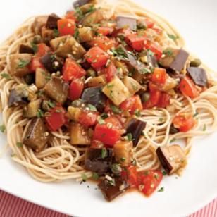 Eggplant Pomodoro Pasta (Mediterranean)