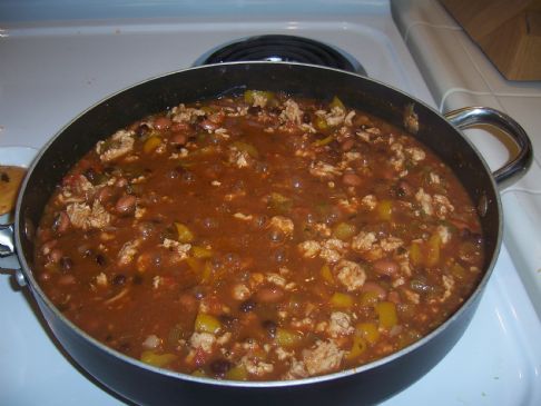 Hot Salsa Turkey Chili 