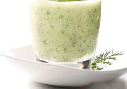 cold cucumber, & walnut soup