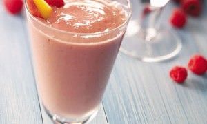 Bulked up Peach Melba Shake