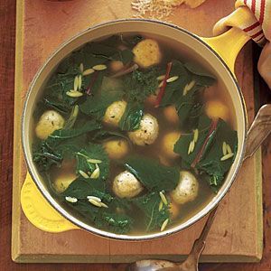 Escarole Soup with Turkey Meatballs